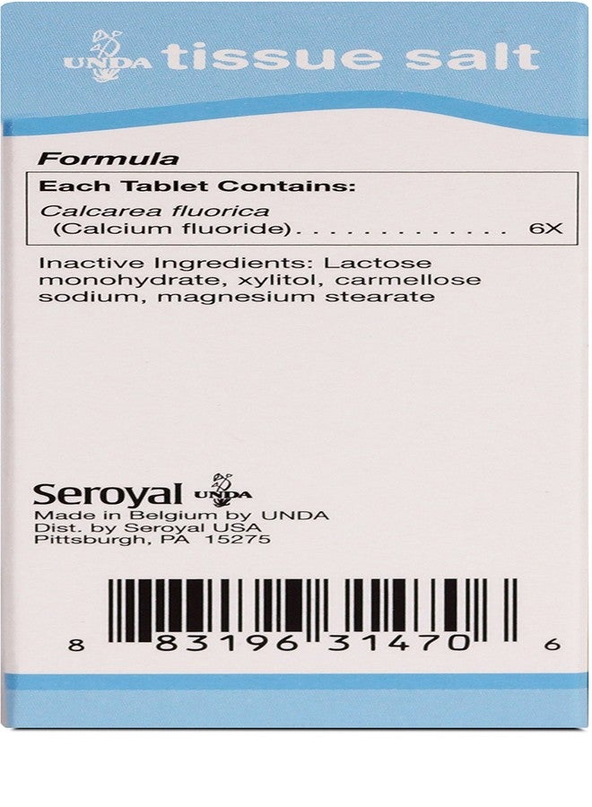 UNDA Calcarea Fluorica 6X | Homeopathic Remedy Helps Temporarily Relieve Symptoms Associated with Cracking of Joints | 100 Tablets - Image 2